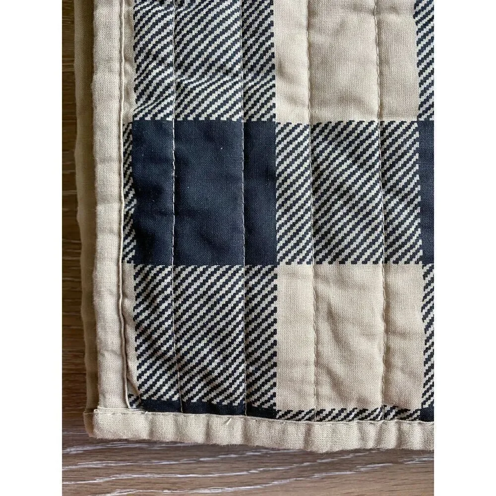 Buffalo plaid bed pillow shams